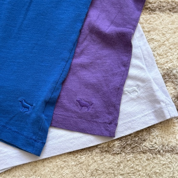 PINK Favorite Tee BUNDLE of 3 Small Blue Purple - Picture 3 of 7